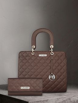 FLYING BERRY - Womens Brown Hand Bag Combo Pack of 2